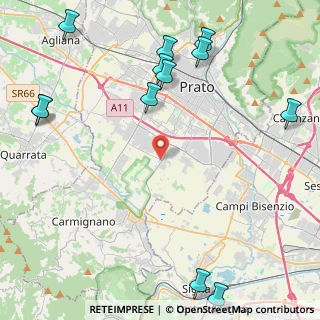 Mappa Via Francó Volpi, 59100 Prato PO, Italia (6.12667)