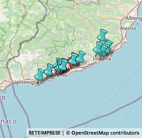 Mappa , 18018 Taggia IM, Italia (8.99278)