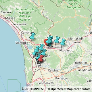 Mappa Via Giovanni Amendola, 55100 Lucca LU, Italia (9.9505)