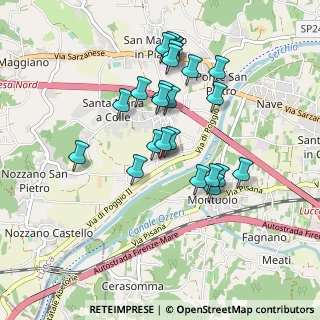 Mappa Via dei Bollori, 55100 Lucca LU, Italia (0.85833)