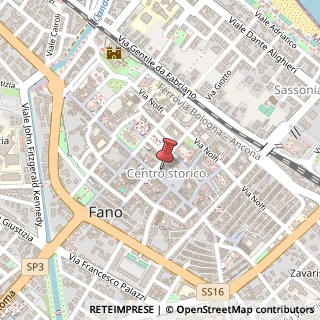 Mappa Via Matteo Nuti, 30, 61032 Fano, Pesaro e Urbino (Marche)