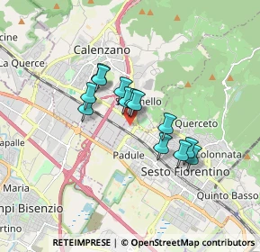 Mappa Via Antonio Fogazzaro, 50019 Sesto Fiorentino FI, Italia (1.24077)