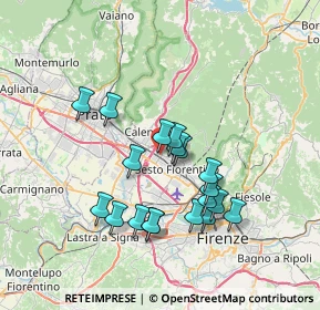 Mappa Via Antonio Fogazzaro, 50019 Sesto Fiorentino FI, Italia (6.63211)