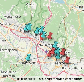 Mappa Via Antonio Fogazzaro, 50019 Sesto Fiorentino FI, Italia (6.91765)