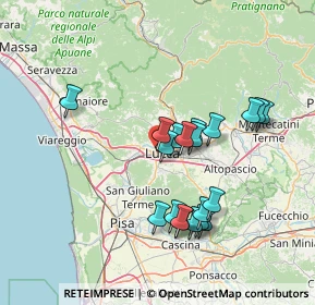 Mappa Via dei Garofani, 55100 Lucca LU, Italia (13.6875)