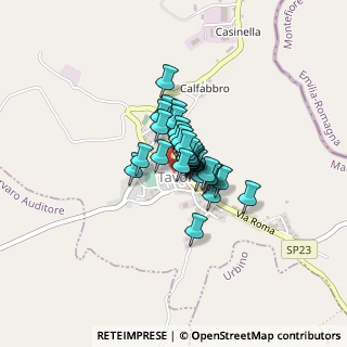 Mappa Via Umberto I, 61020 Tavoleto PU, Italia (0.2)