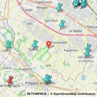 Mappa Sentiero Cascine di Tavola, 59100 Prato PO, Italia (3.83313)