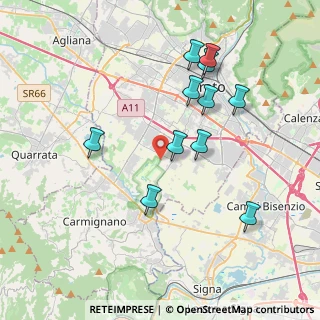Mappa Sentiero Cascine di Tavola, 59100 Prato PO, Italia (3.87091)