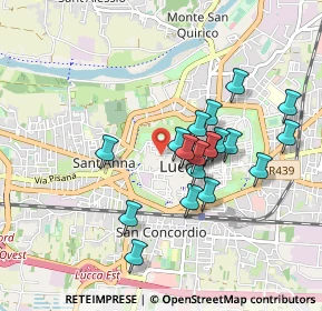 Mappa Via Santa Giustina, 55100 Lucca LU, Italia (0.792)