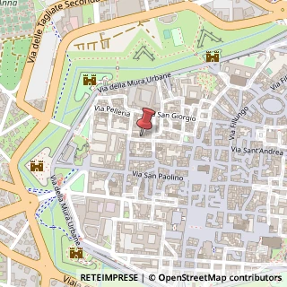 Mappa Via Santa Giustina, 36, 55100 Lucca, Lucca (Toscana)