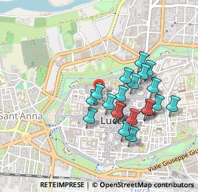 Mappa Via Santa Maria Corteorlandini, 55100 Lucca LU, Italia (0.4055)