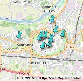 Mappa Via Santa Maria Corteorlandini, 55100 Lucca LU, Italia (0.53)