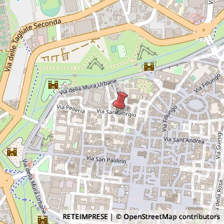 Mappa Via San Maria Corte Orlandini, 12, 55100 Lucca, Lucca (Toscana)