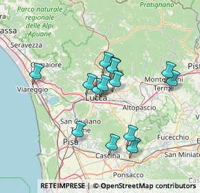 Mappa Via V. Lunardi, 55100 Lucca LU, Italia (12.26214)