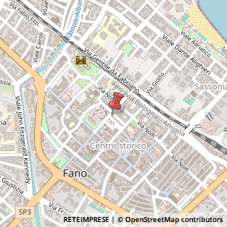 Mappa Piazza Andrea Costa, 18, 61032 Fano, Pesaro e Urbino (Marche)