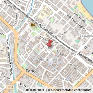 Mappa Piazza degli Avveduti, 15, 61032 Fano, Pesaro e Urbino (Marche)