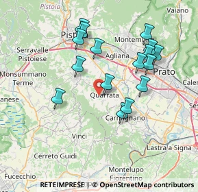 Mappa Via Magenta, 51039 Quarrata PT, Italia (7.3475)