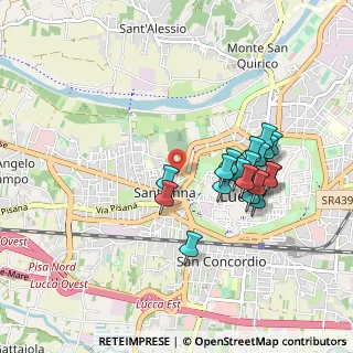 Mappa Via C. Angeloni, 55100 Lucca LU, Italia (0.874)