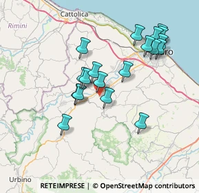 Mappa Via Montali, 61025 Montelabbate PU, Italia (7.11053)