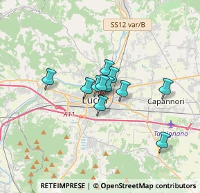 Mappa Piazza S. Pietro Somaldi, 55100 Lucca LU, Italia (2.13091)