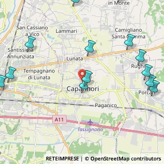 Mappa Via Cardinale A. Pacini, 55012 Capannori LU, Italia (3.05154)