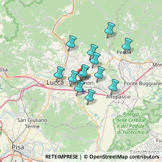 Mappa Via del Popolo, 55012 Capannori LU, Italia (5.02231)