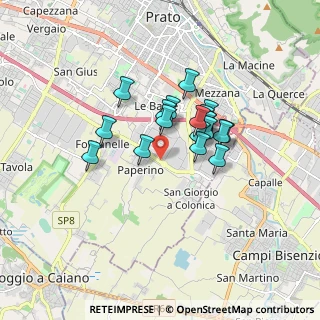 Mappa Via Aldo Moro, 59100 Prato PO, Italia (1.28474)