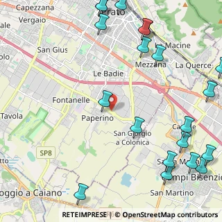 Mappa Via Aldo Moro, 59100 Prato PO, Italia (3.2685)