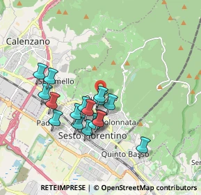 Mappa Via del Gavine, 50019 Sesto Fiorentino FI, Italia (1.65059)