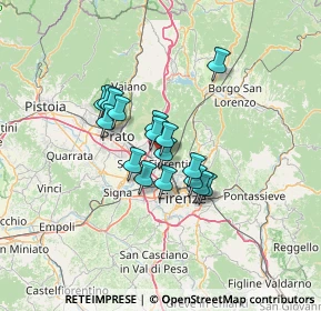 Mappa Via del Gavine, 50019 Sesto Fiorentino FI, Italia (9.32471)