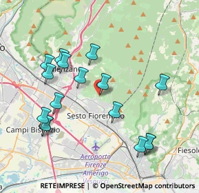 Mappa Via del Gavine, 50019 Sesto Fiorentino FI, Italia (4.16875)