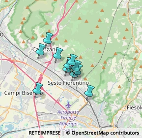 Mappa Via del Gavine, 50019 Sesto Fiorentino FI, Italia (2.17273)