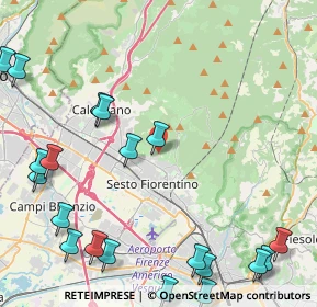 Mappa Via del Gavine, 50019 Sesto Fiorentino FI, Italia (6.2825)