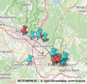 Mappa Via del Gavine, 50019 Sesto Fiorentino FI, Italia (7.72263)