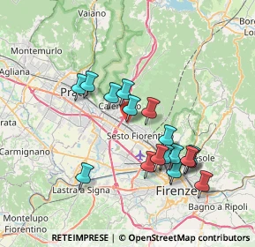 Mappa Via Vittorio Emanuele, 50019 Sesto Fiorentino FI, Italia (6.93882)