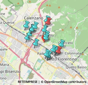 Mappa Via Vittorio Emanuele, 50019 Sesto Fiorentino FI, Italia (1.3415)