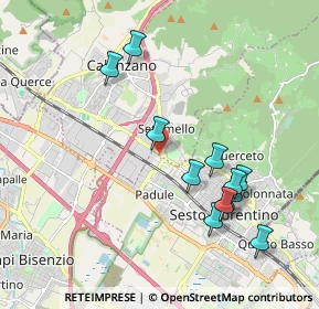 Mappa Via Vittorio Emanuele, 50019 Sesto Fiorentino FI, Italia (2.02917)