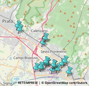 Mappa Via Vittorio Emanuele, 50019 Sesto Fiorentino FI, Italia (4.71235)