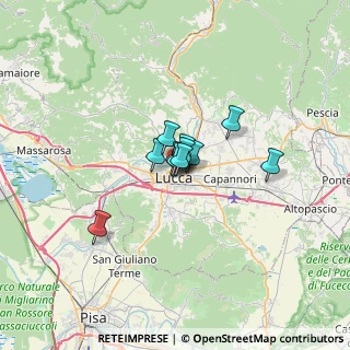 Mappa Via Antonio Mordini, 55100 Lucca LU, Italia (3.11545)