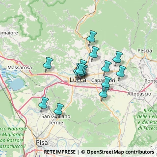 Mappa Via Antonio Mordini, 55100 Lucca LU, Italia (5.09188)