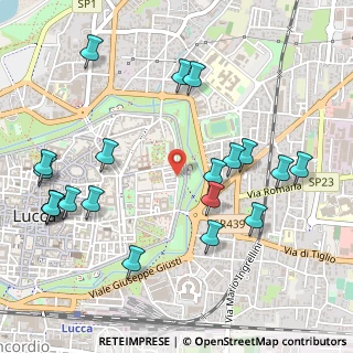 Mappa Via dei Filatori, 55100 Lucca LU, Italia (0.6285)