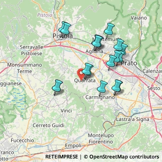 Mappa Via Custoza, 51039 Quarrata PT, Italia (7.23444)