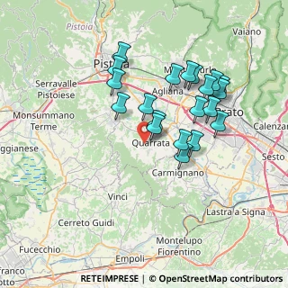 Mappa Via Custoza, 51039 Quarrata PT, Italia (6.759)
