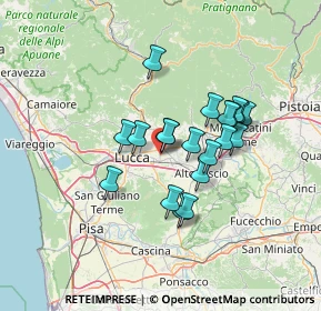 Mappa Via Cardinale Alfredo Pacini, 55012 Capannori LU, Italia (10.9725)