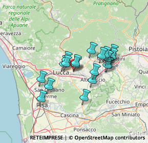 Mappa Via Cardinale Alfredo Pacini, 55012 Capannori LU, Italia (11.091)