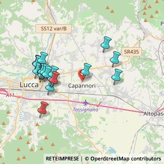 Mappa Via Cardinal a Pacini, 55012 Capannori LU, Italia (4.09579)