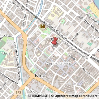 Mappa Via Vitruvio, 3, 61032 Fano, Pesaro e Urbino (Marche)