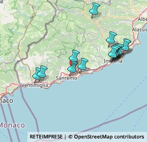 Mappa Via Molini Bianchi Grossi, 18038 Sanremo IM, Italia (15.59533)