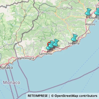 Mappa Via Molini Bianchi Grossi, 18038 Sanremo IM, Italia (44.59308)