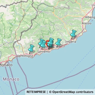 Mappa Via Molini Bianchi Grossi, 18038 Sanremo IM, Italia (25.72917)